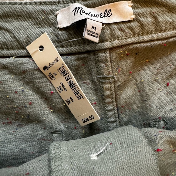 Madewell Emmett Shorts in Rainbow Flecks: Button-Front Edition - Picture 8 of 8